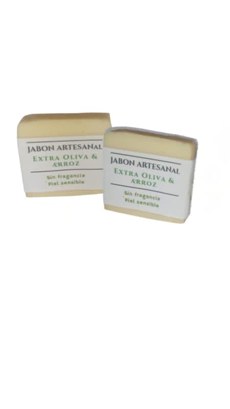 Jabon Artesanal Natural Piel Sensible Pack de 2un.