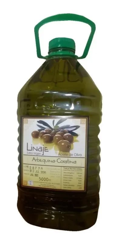 Aceite DE Oliva Extra Virgen Arbequina Coratina X 5 L