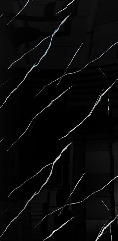 Placa Pvc Simil Marmol Negro con Vetas Blancas 122x244