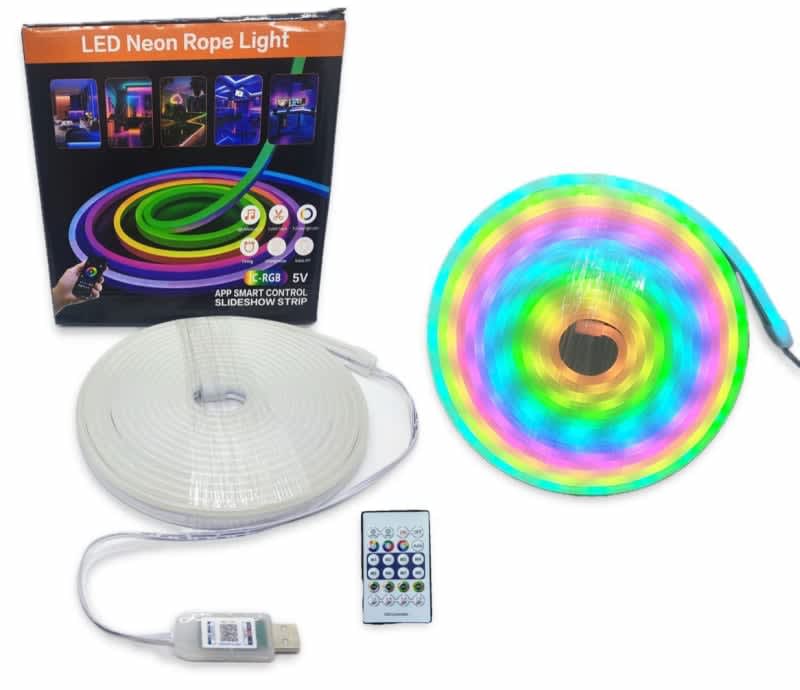 Luz Neon Rgb + App Inteligente Ritmica Apta para Corte