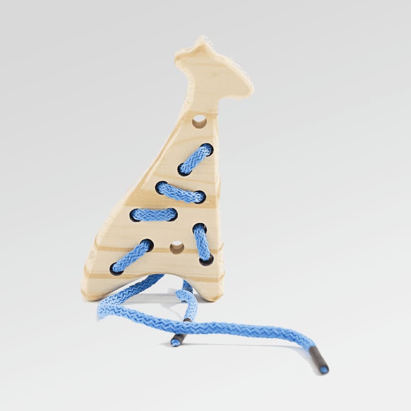 Jirafa/pollito de Enhebrado -10 X 5 Cm- Didácticos