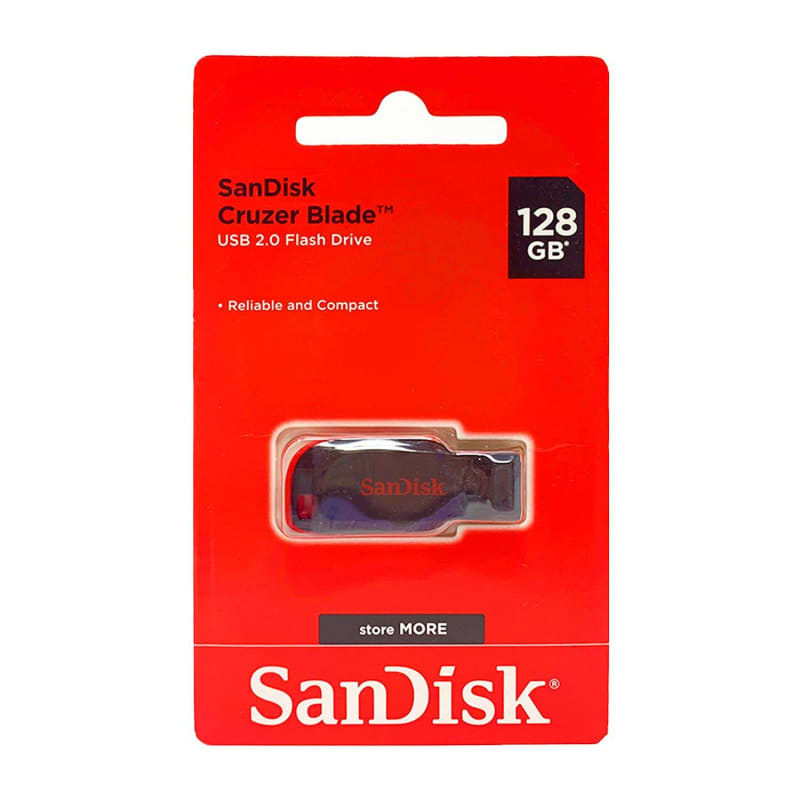 Pendrive Sandisk Cruzer Blade 2.0 128 Gb