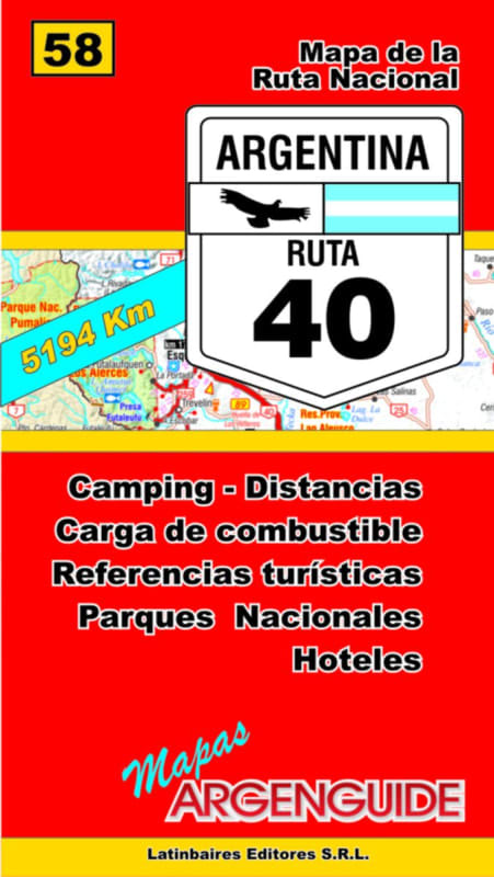 Mapa de la Ruta 40