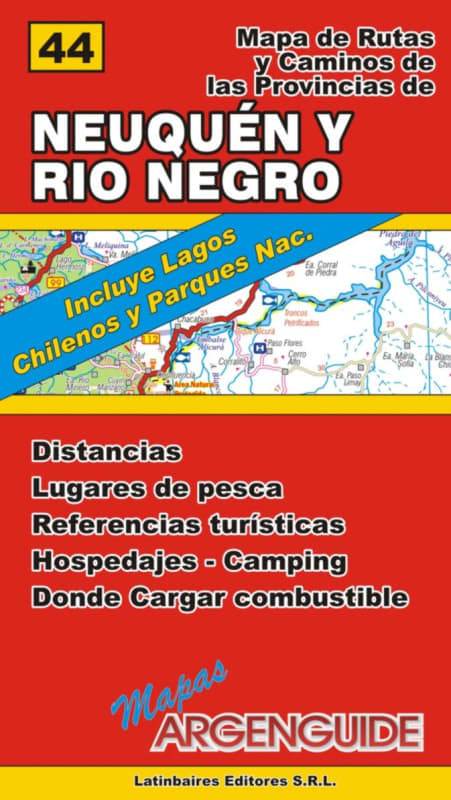 Mapa de Rio Negro y Neuquén