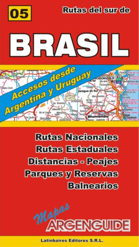 Mapa del Sur de Brasil