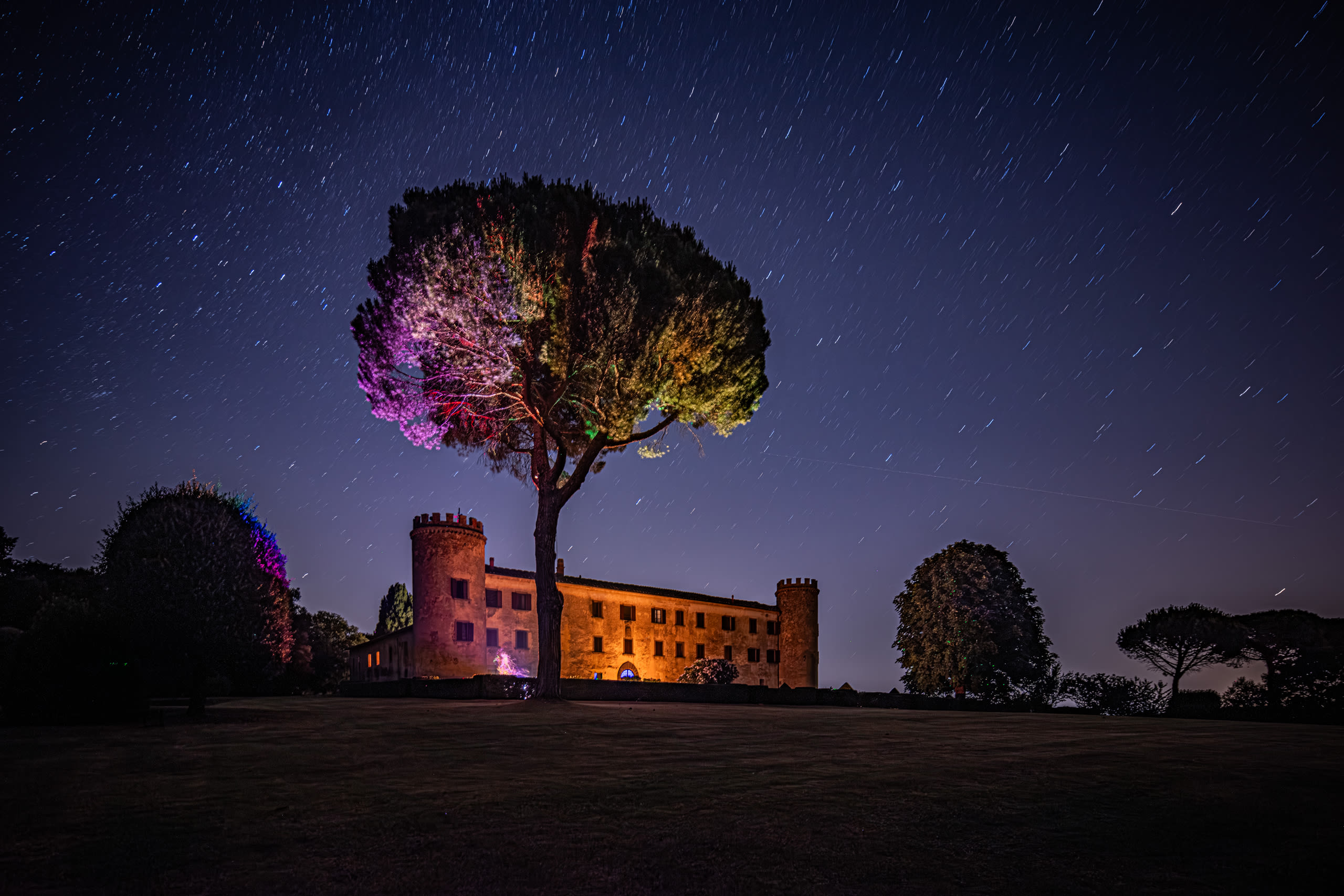 Castello del Calcione night