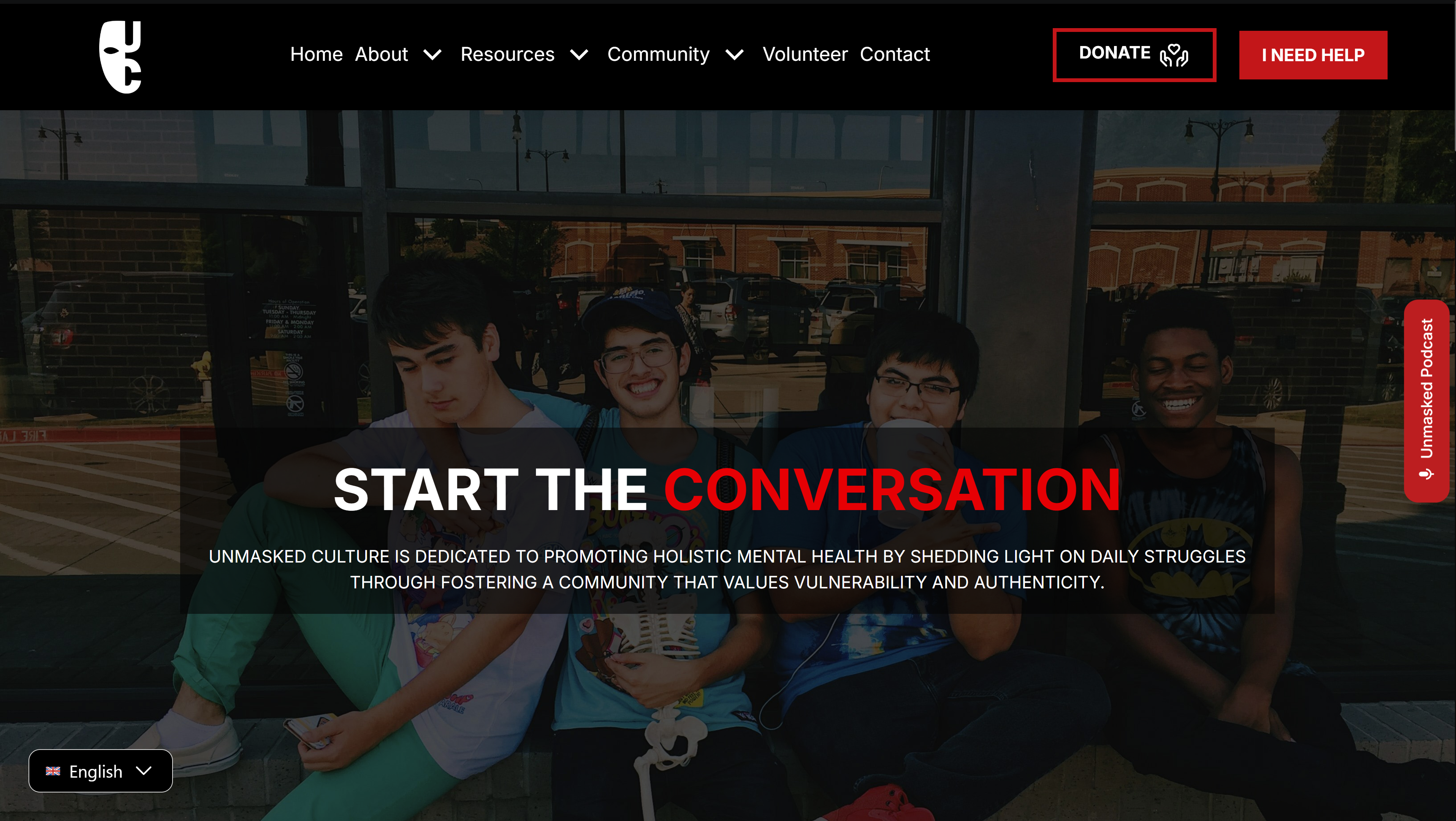 UNMASKED CULTURE FOUNDATION WEBSITE