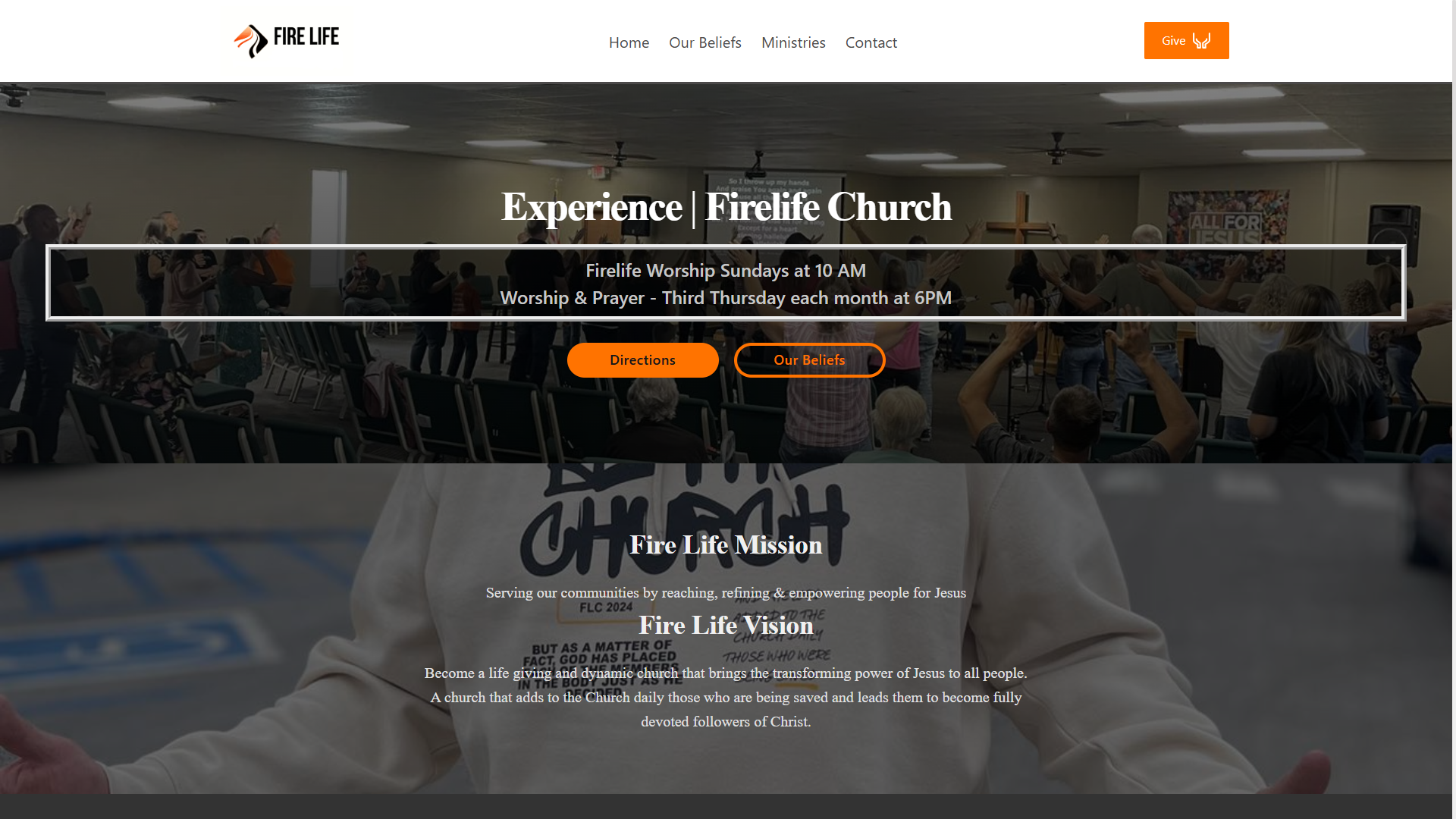 FIRELIFE CHURCH WEBSITE
