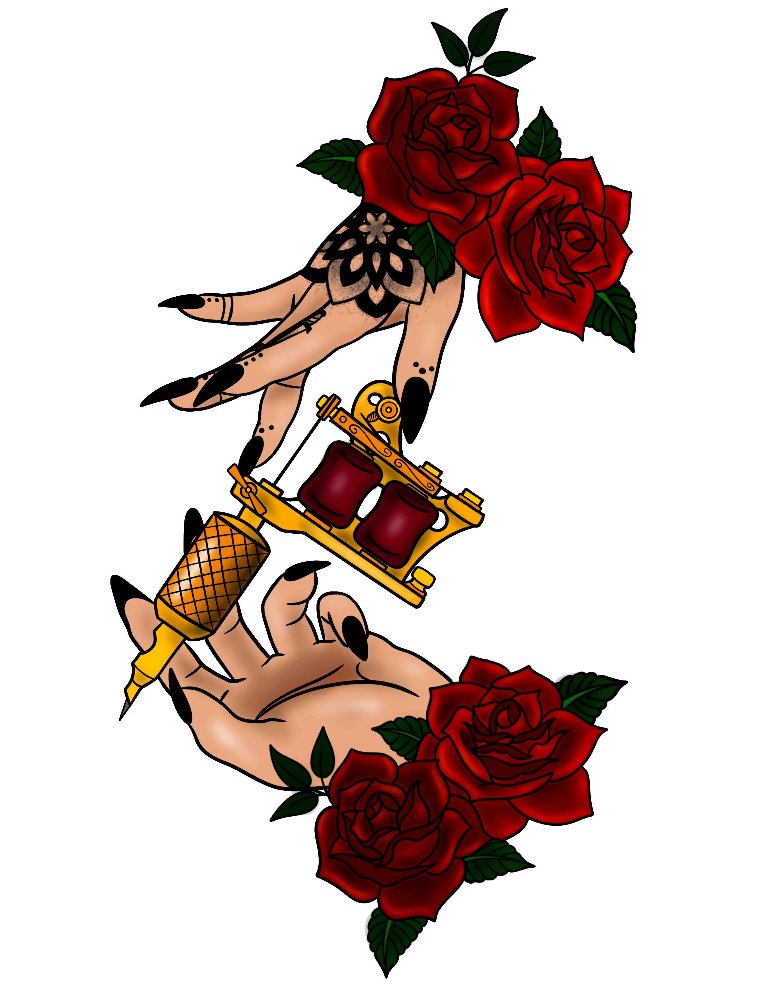 Crimson Red Tattoos Logo