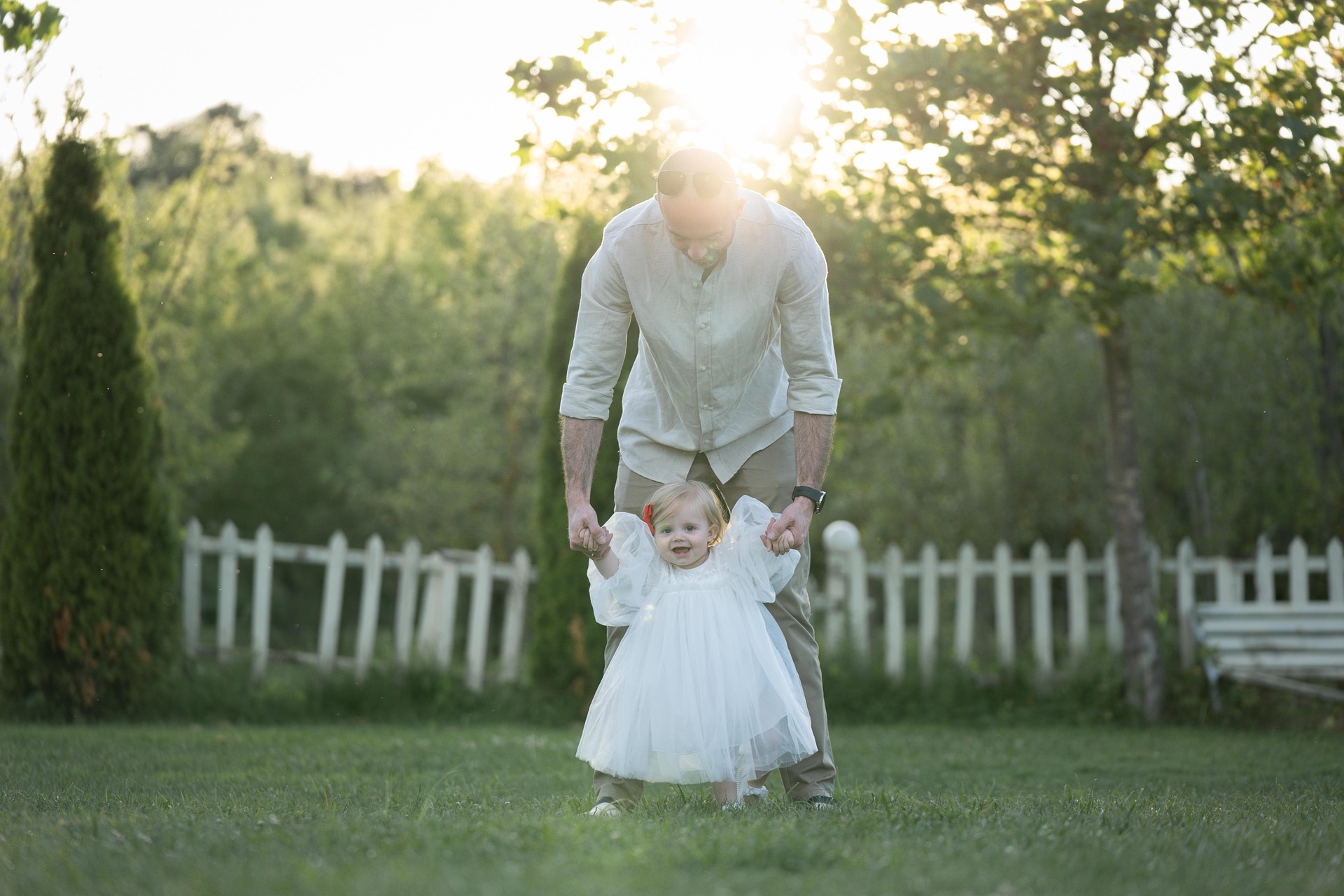 Father with child representing collaboration and care