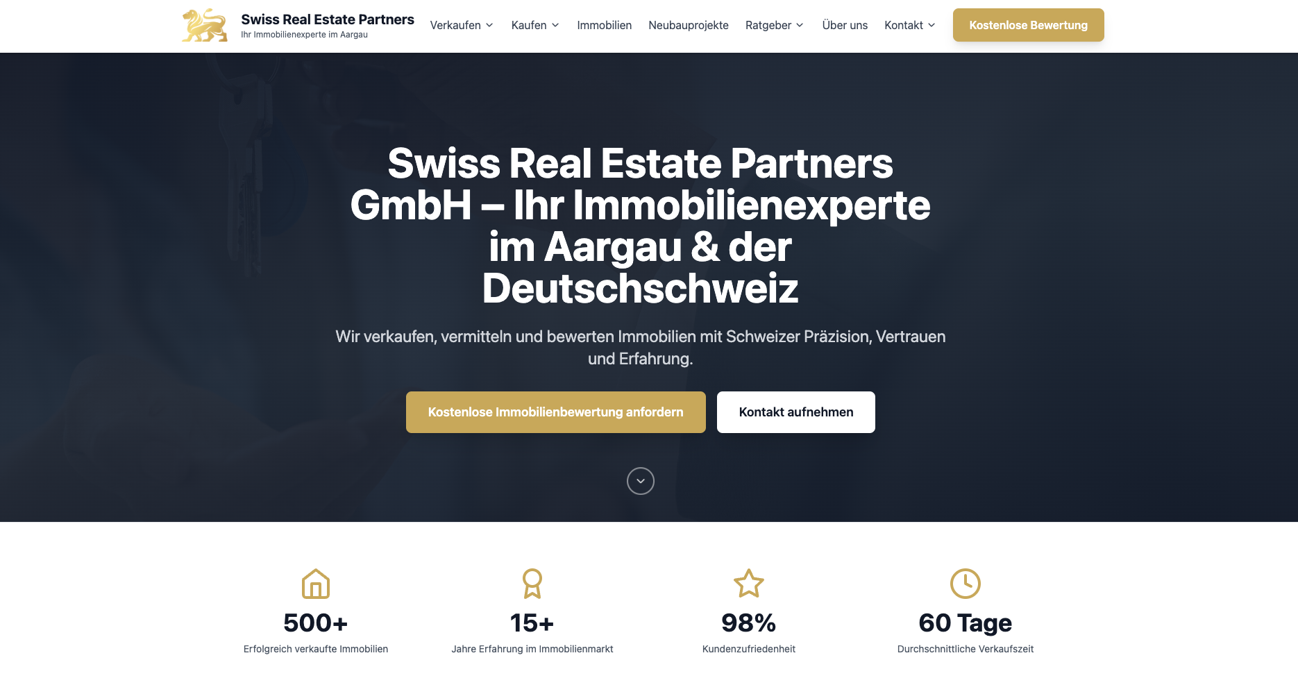 Swissrealestatepartners Ch Webseite Screenshot
