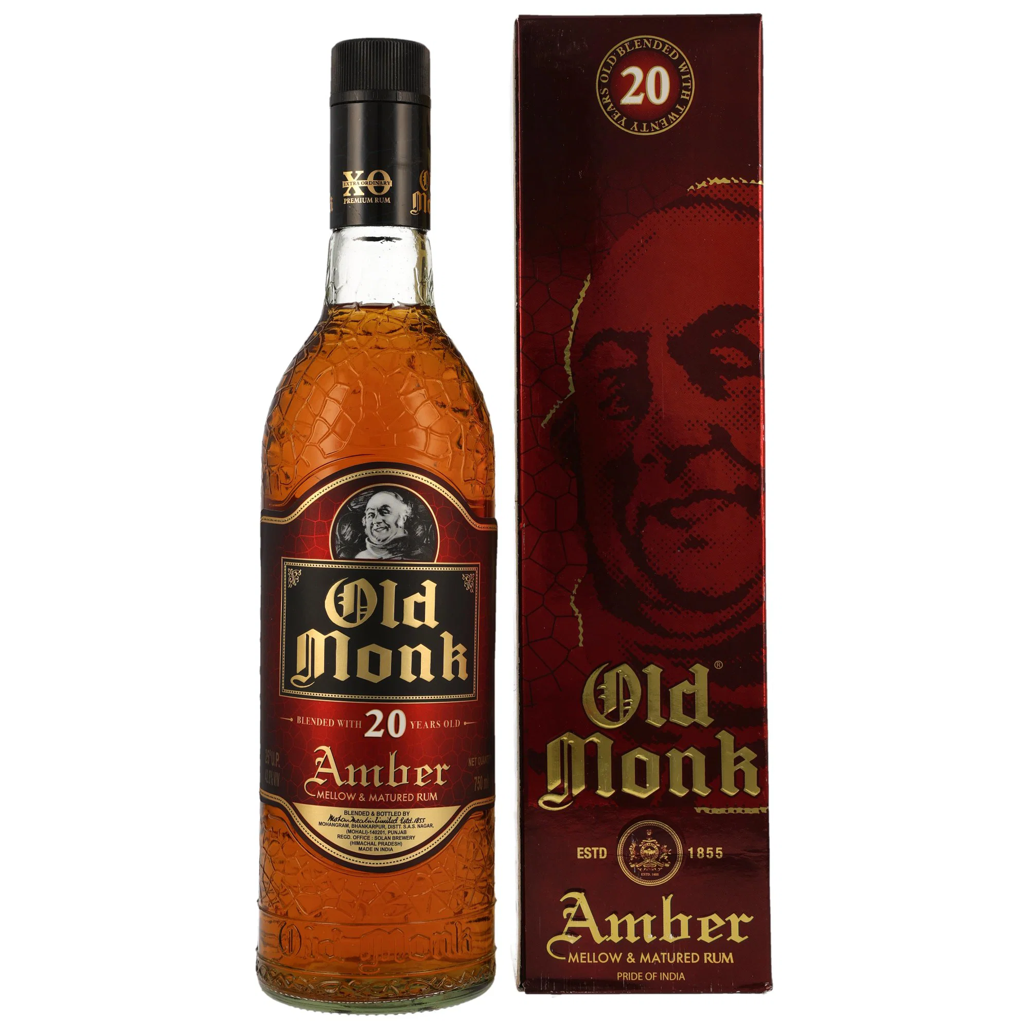 Old Monk Amber Rum 20 Jahre