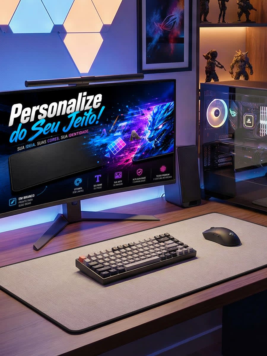 Mouse Pad Personalizável do Seu Jeito