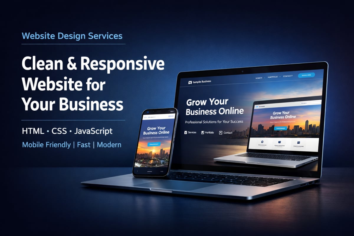 I will create business website