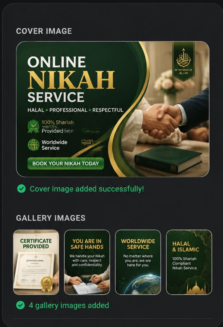Nikah Officiation Services