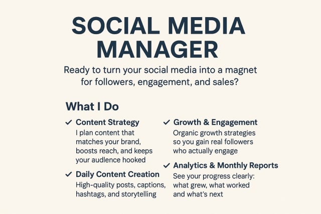 social media manager