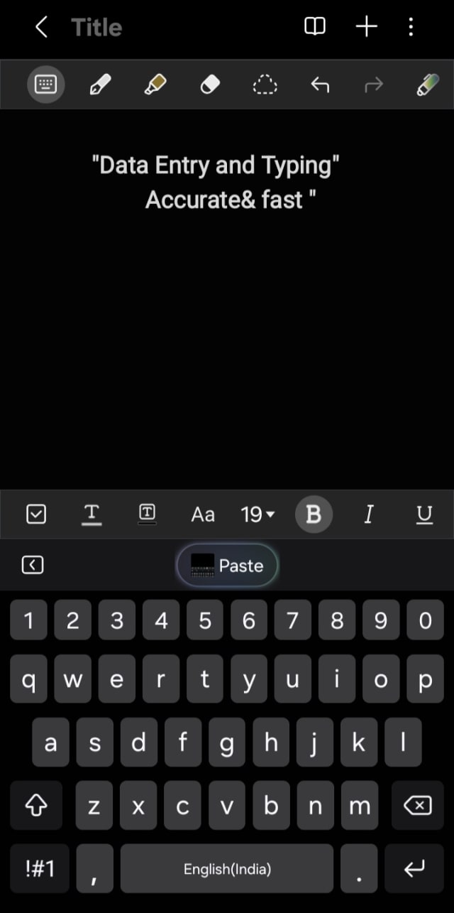 I will do accurate data entry and typing work 