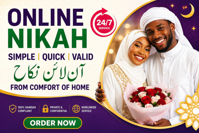 Nikah Officiation Services for Muslim Couples