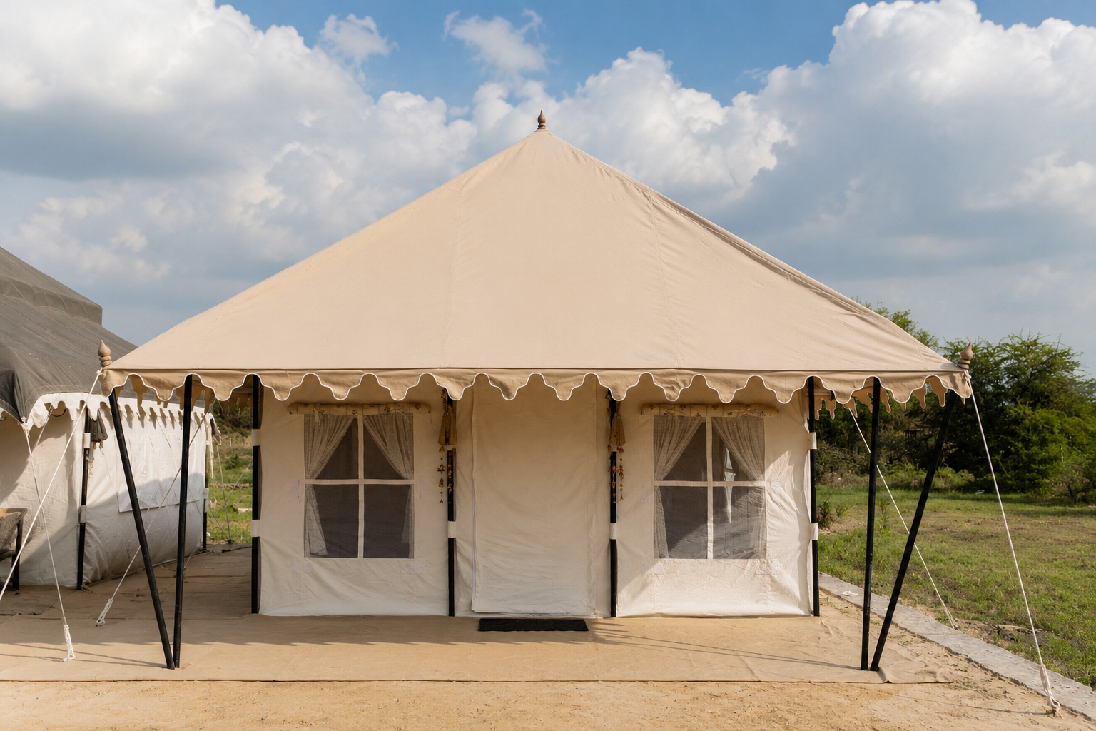 Premium Deluxe Swiss Tent manufactured by a luxury tent manufacturer
