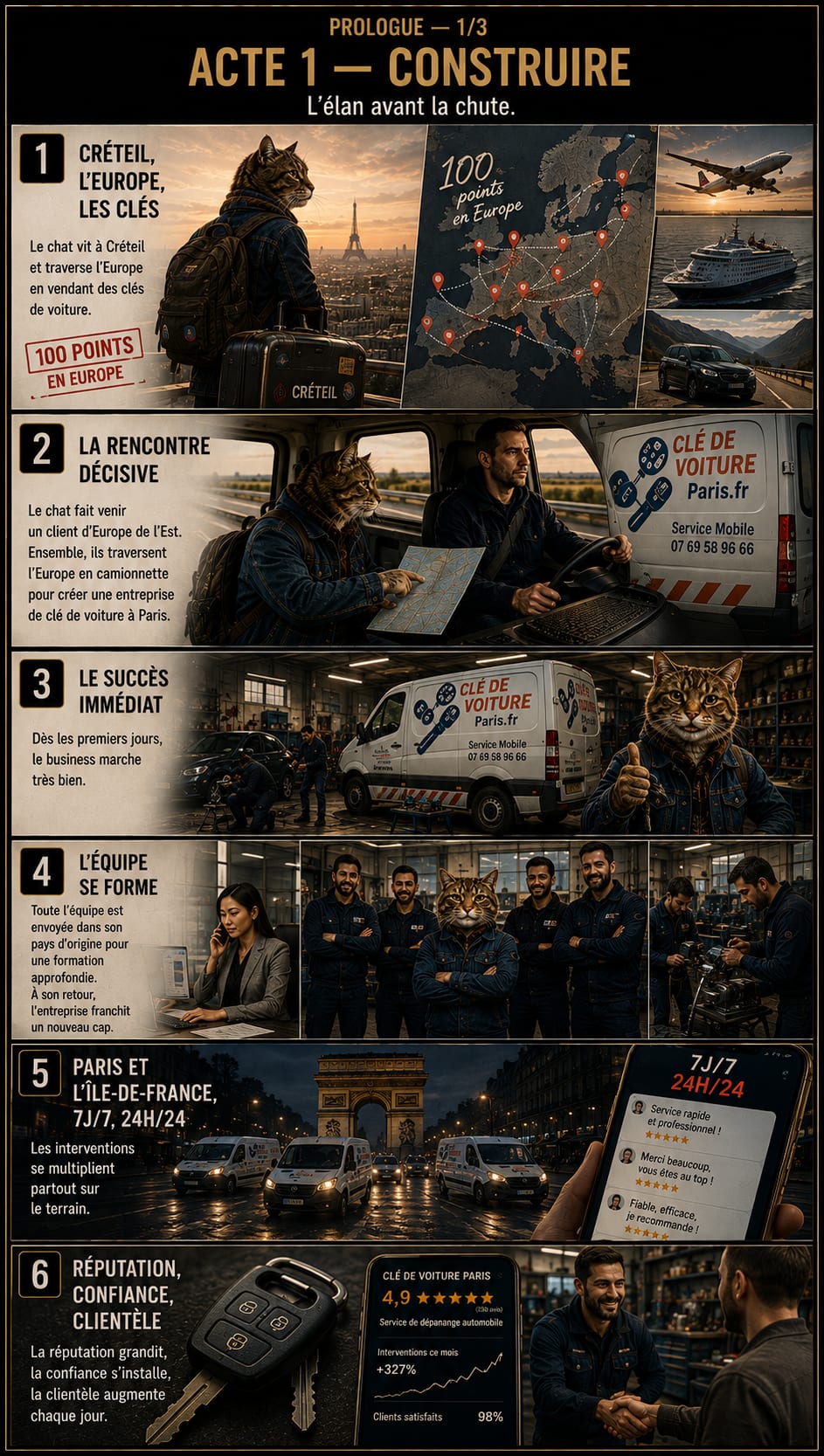Prologue 1 : première planche du prologue Paris T’aime.
