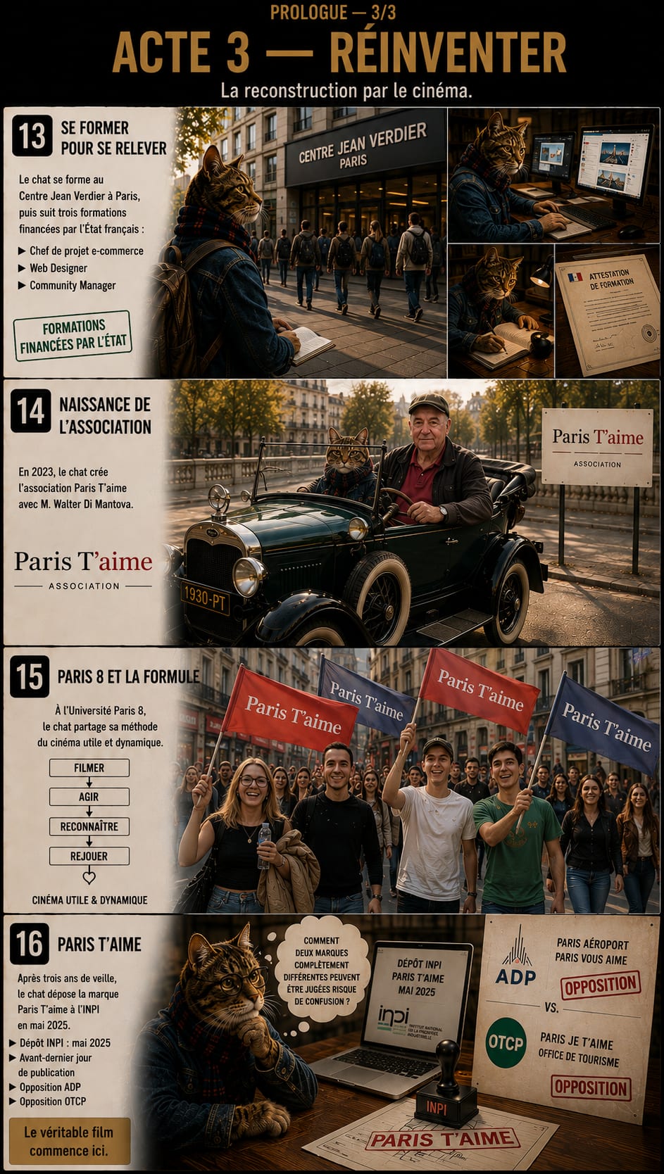 Prologue 3 : troisième planche du prologue Paris T’aime.
