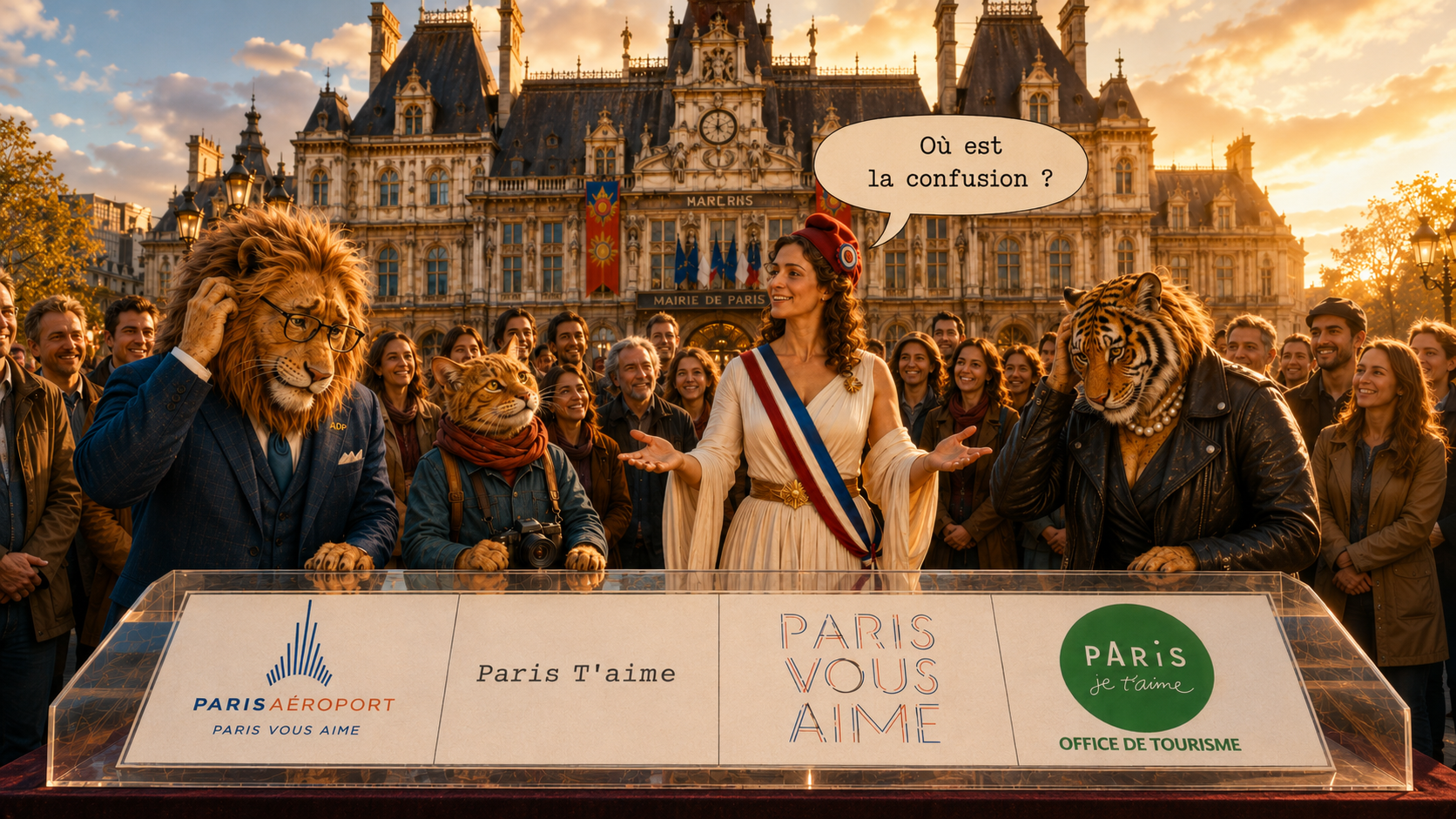 Marianne présente les quatre signes complets et demande où se trouve la confusion