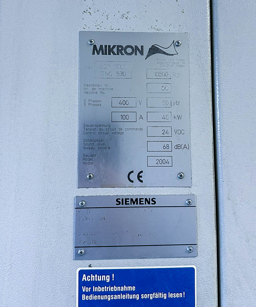 MIKRON UCP 1000 (2004) – Ansicht 14