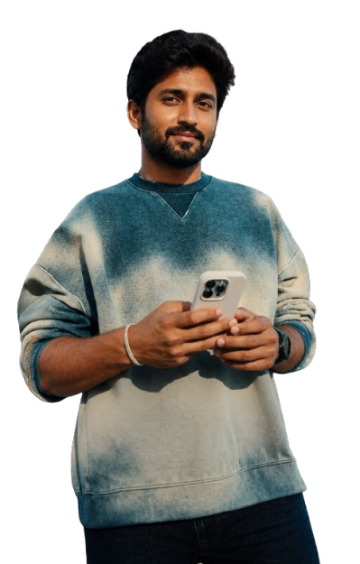 Man standing in field