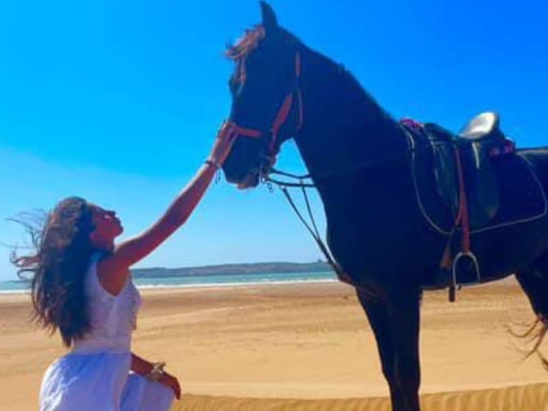 Horse riding lesson with an instructor in Essaouira