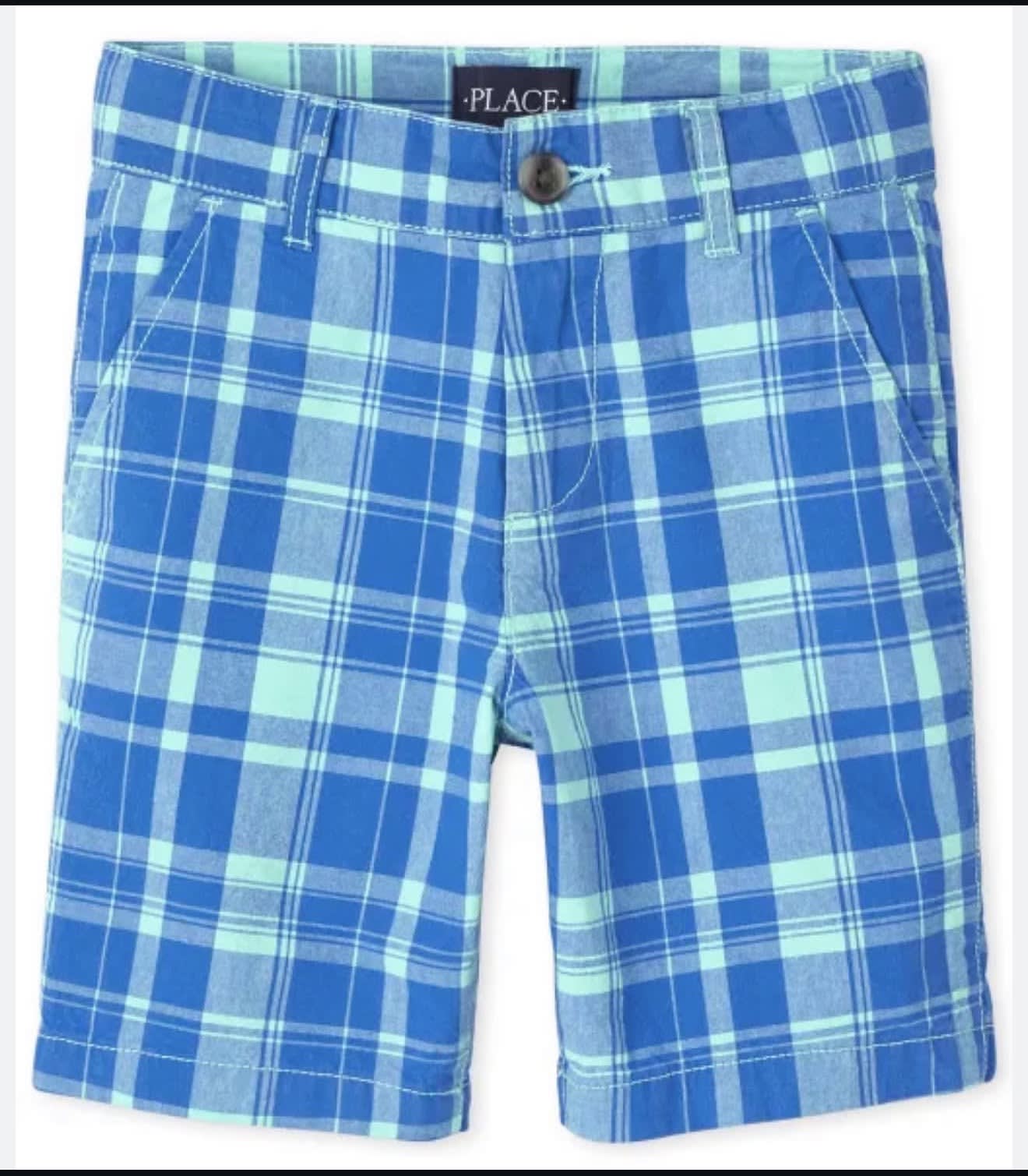The Children Place chino stripe short (MELLOW AQUA)
