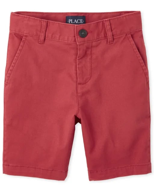 Red chinos short
