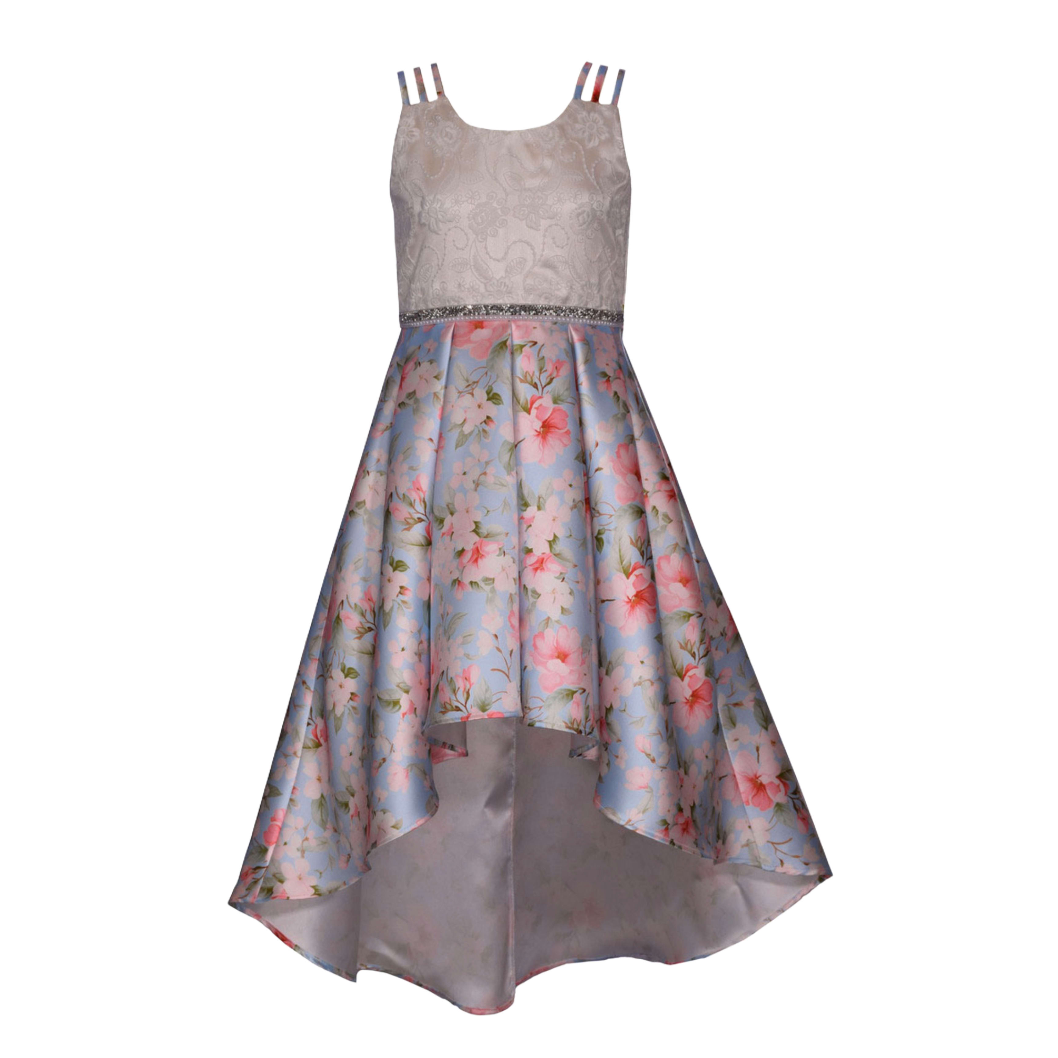 Elegant Floral High-low dress