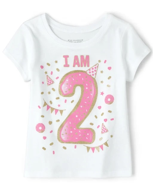 The Children Place ''I am 2'' birthday tees