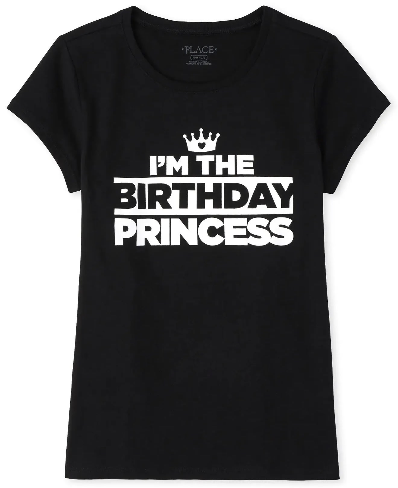 The children place ''I am 4'' tees