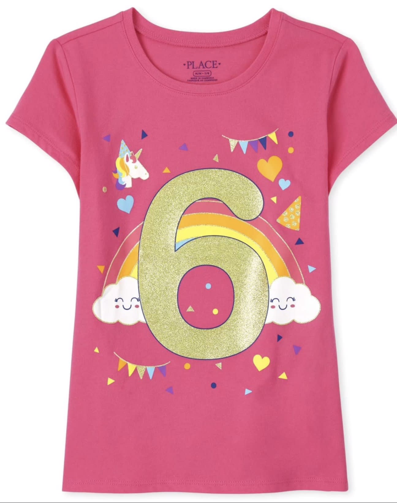 The Children place Birthday tee (6 years)