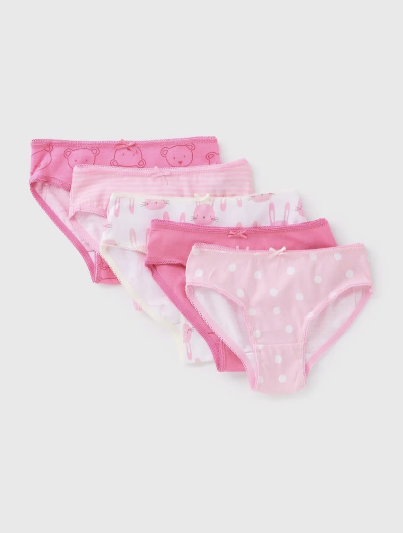 5 pack  girls animal knickers brief