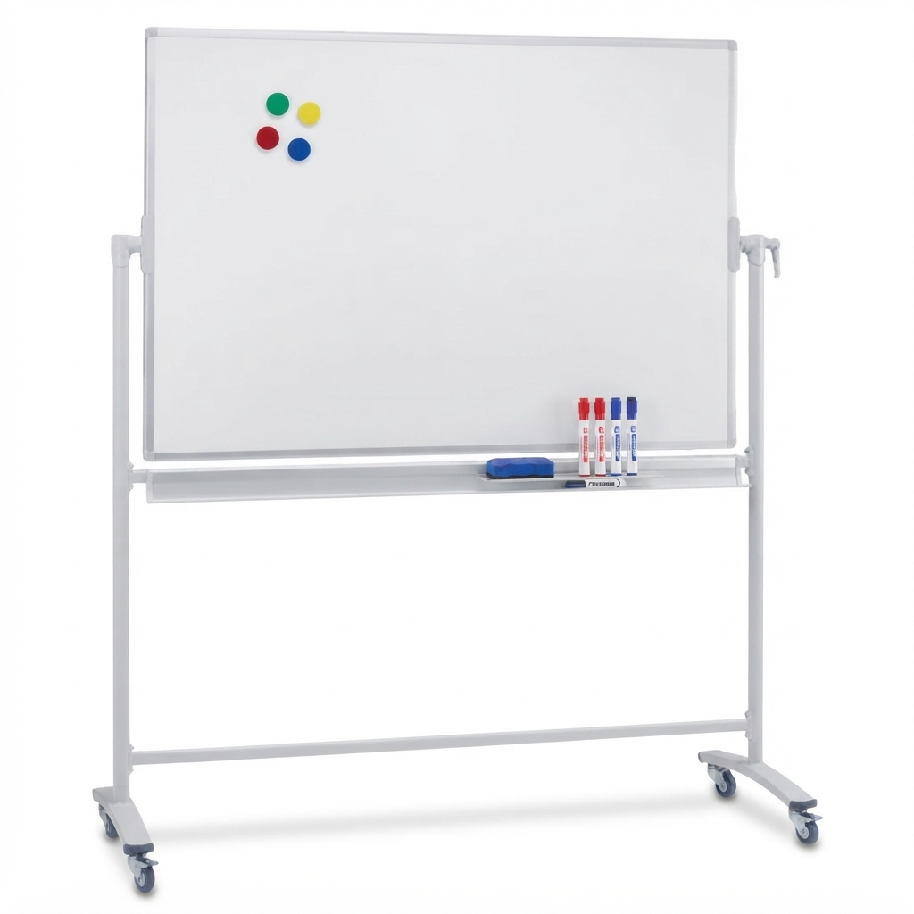 TABLEAU BLANC A ROULETTES