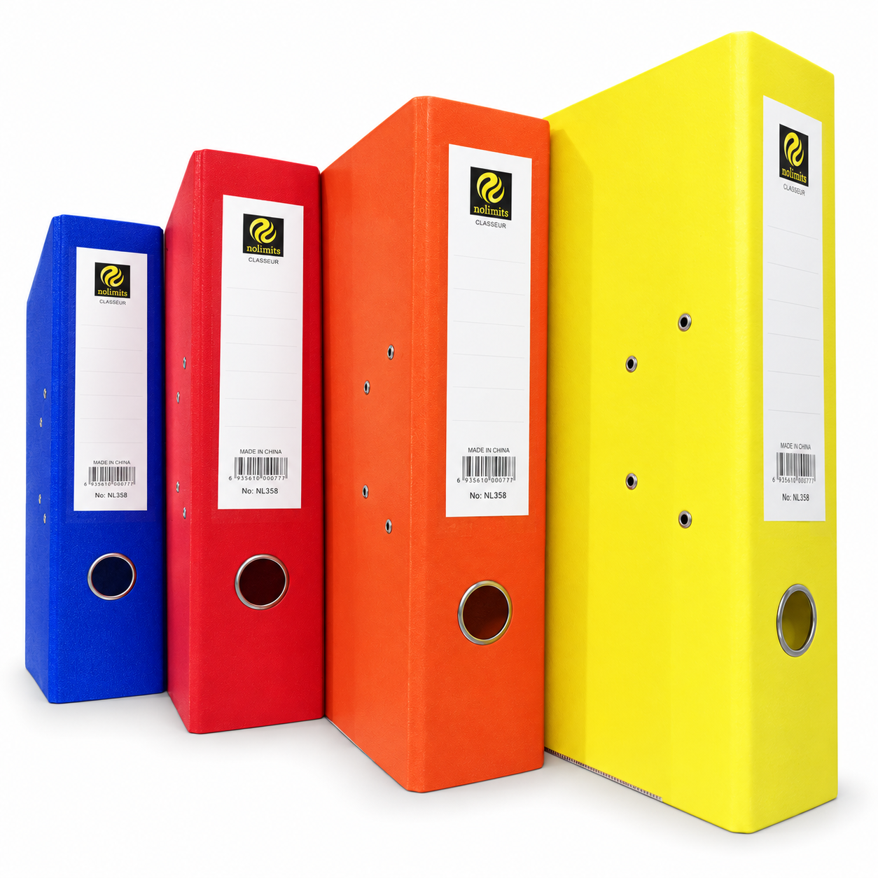 Classeur chrono A4 en PVC – Dos de 5 ou 7 cm