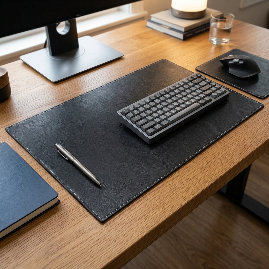 Sous-main de bureau noir antidérapant – ZM1014
