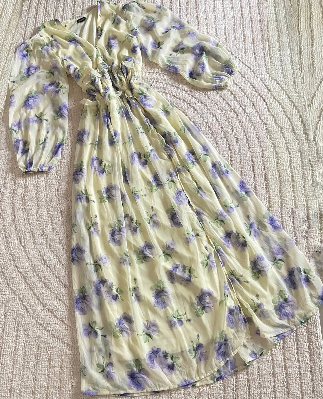 Bohoo Floral Frill Maxi Dress
