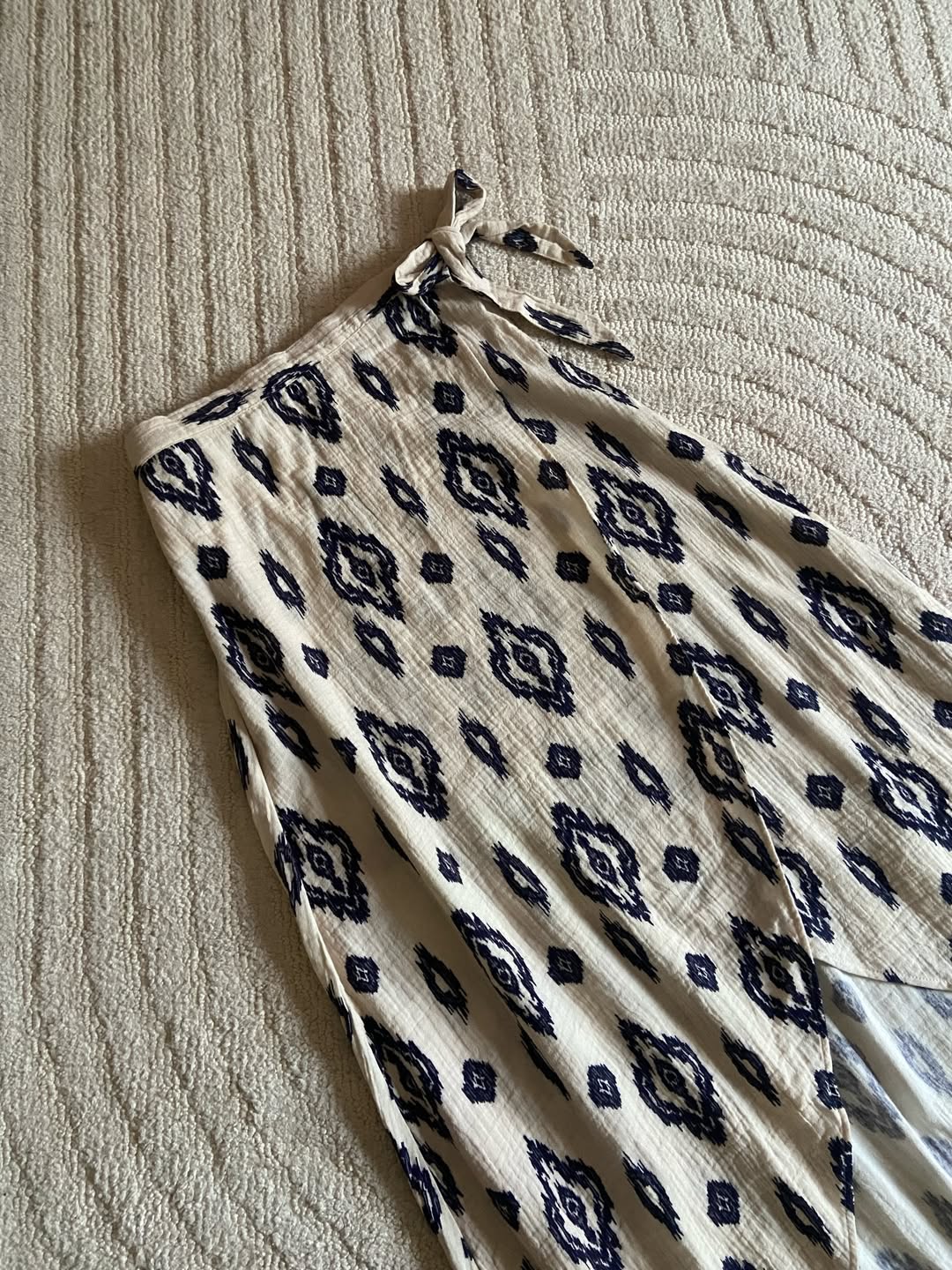 Boho Navy and Off White Skirt
