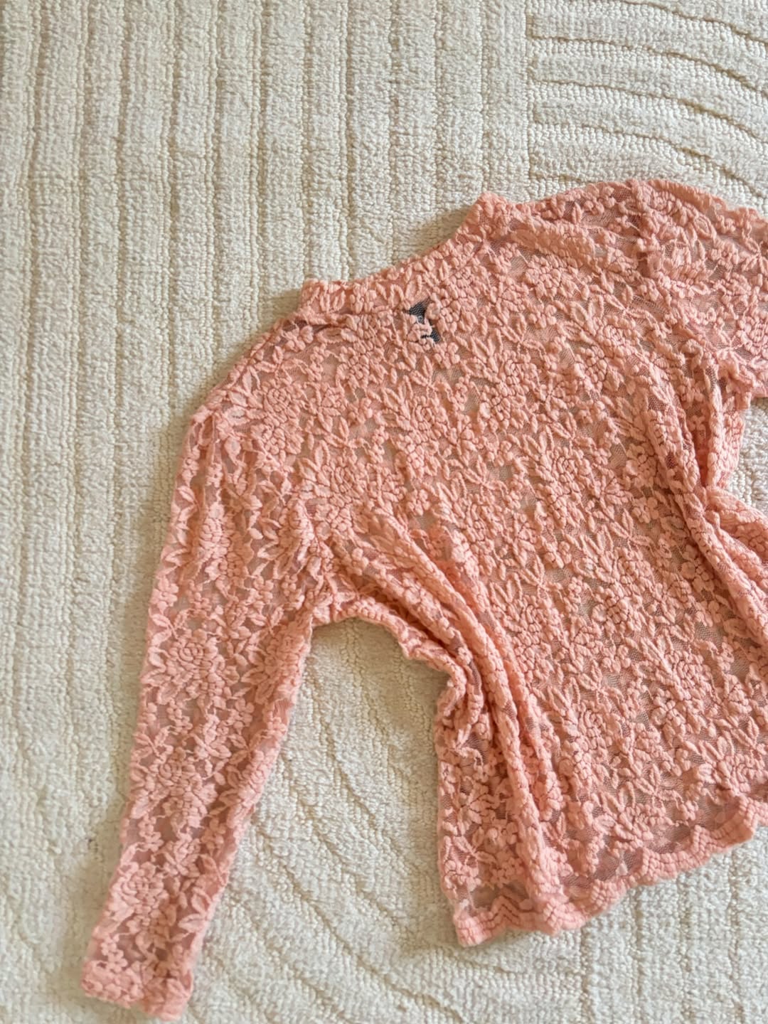 Baby Pink Mesh Top