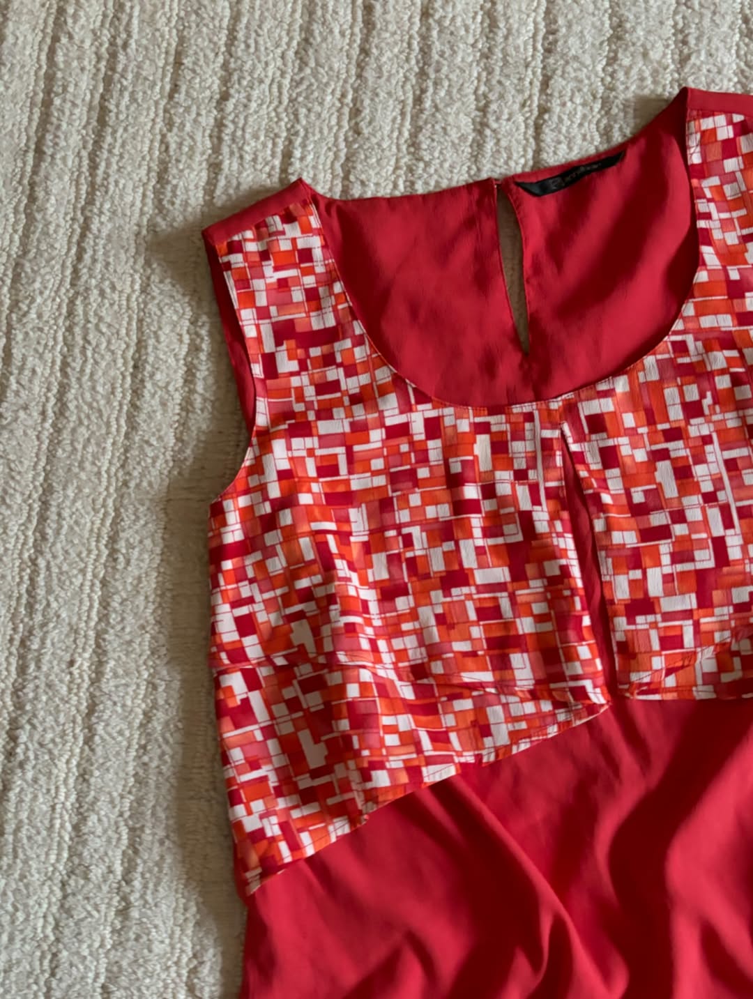 Red Frill Top