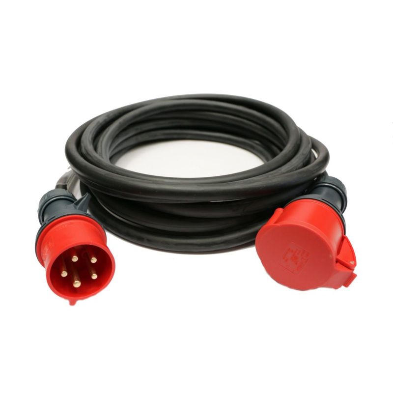 342A Extension Lead Three Phase 32Amp to 20 metres for hire Hirepool