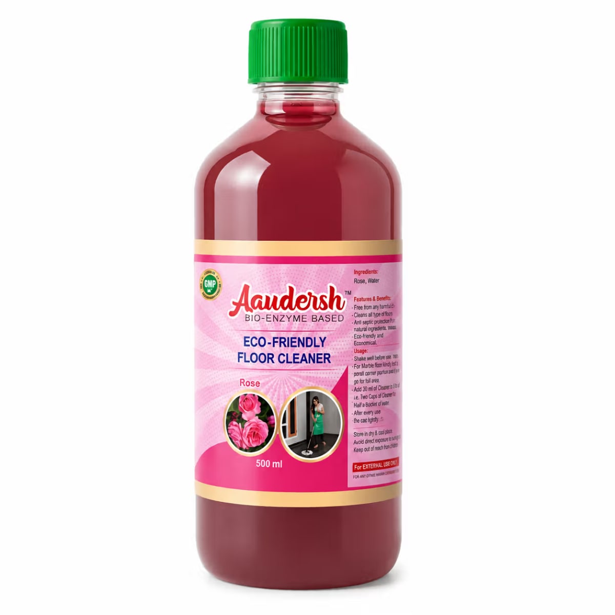 AAUDERSH ROSE FLOOR CLEANER · A natural and eco-friendly floor cleaner 500ml mad...