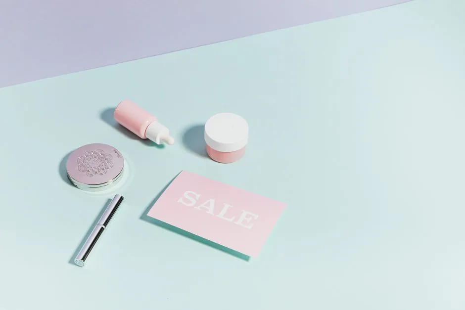 An assortment of minimalist skincare serum bottles arranged on a clean surface