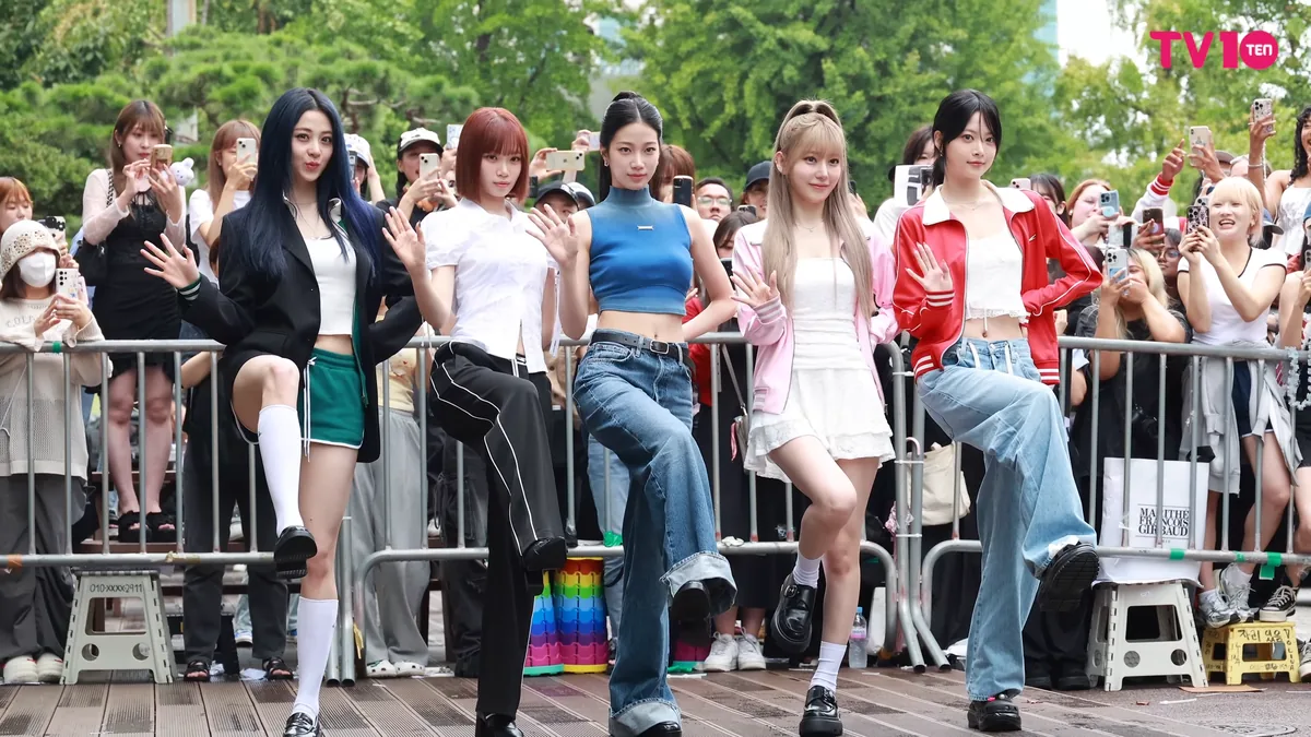 A licensed photo of one of the K-pop girl groups featured on "Iconic by Mistake"