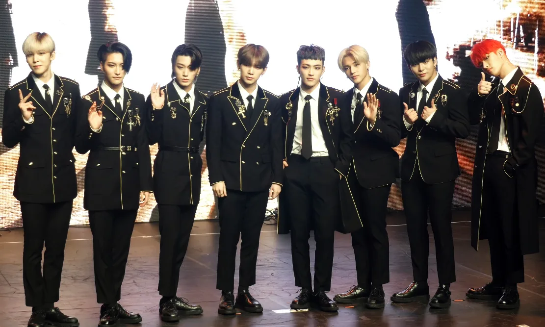 A licensed photo of K-pop boy group ATEEZ
