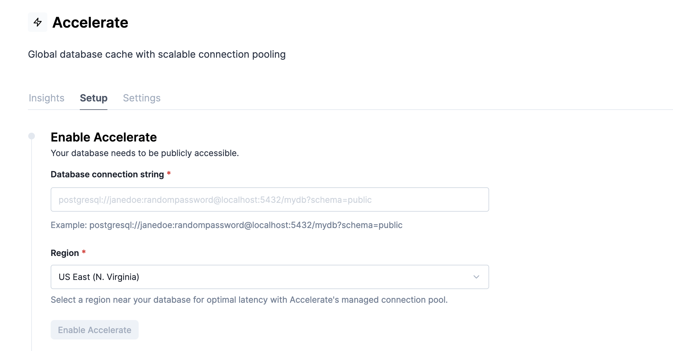 Value of Database connection string