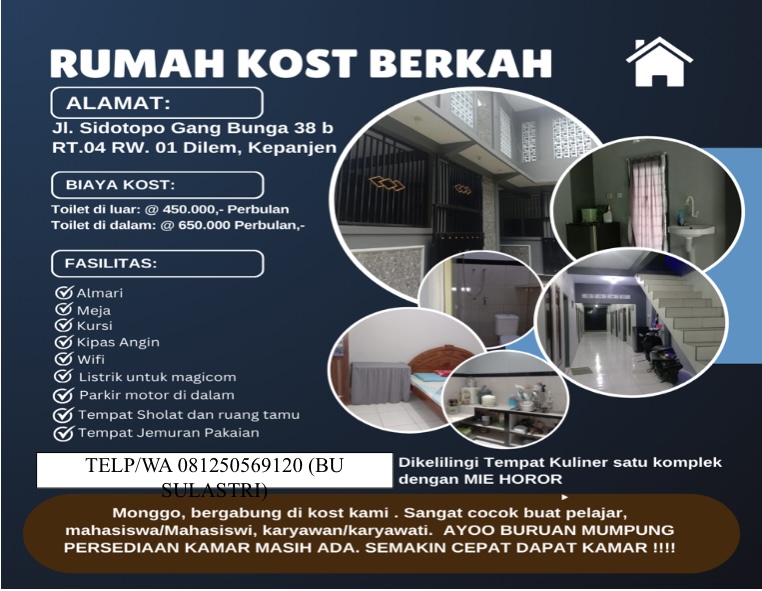 Kost berkah pak ali - foto properti sewa